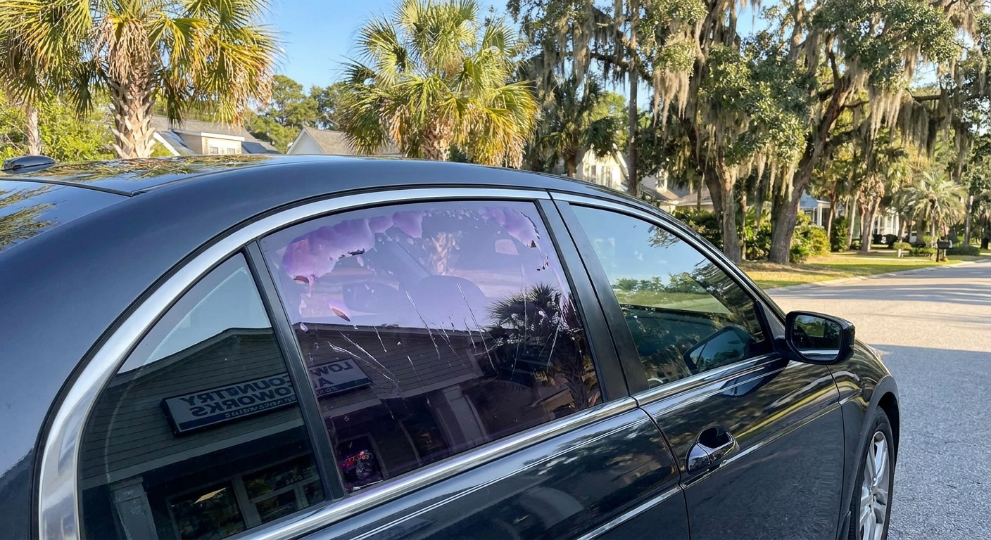 Car window tint replacement in Bluffton for improved protection and style
