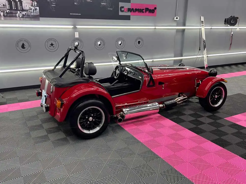 Ceramic coating restores older cars to a like-new shine and protects the paint for years.