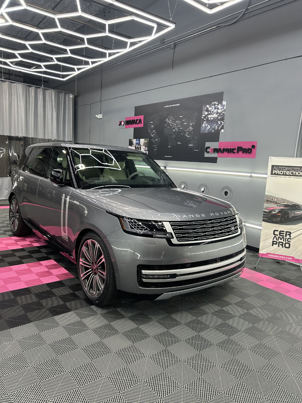 Car prepared for paint protection film installation in Bluffton
